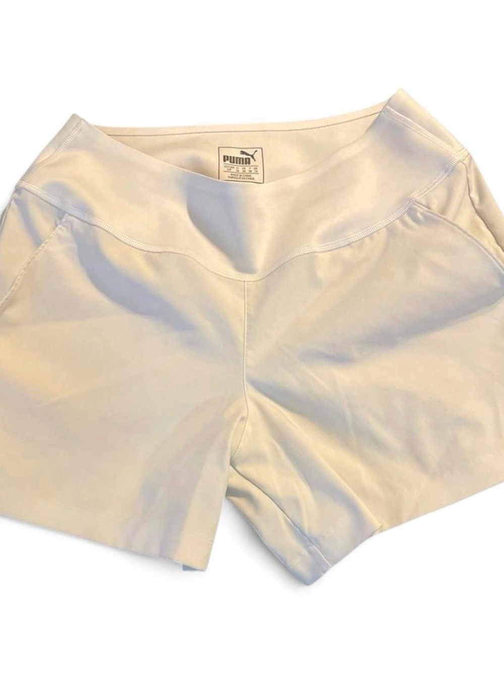 PUMA Women's Light Cream Bike Shorts